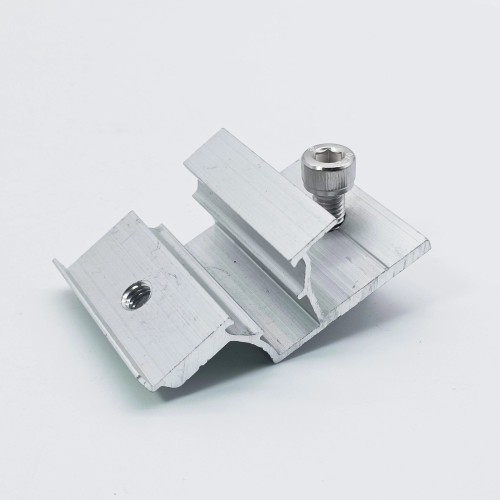 Solar Panel Mounting Aluminum End Clamp for PV Panel Installation